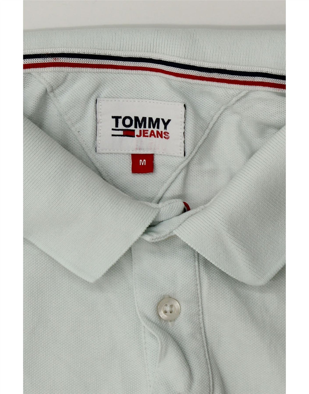 Męska koszulka polo TOMMY HILFIGER, bawełniana, w kolorze średniego błękitu