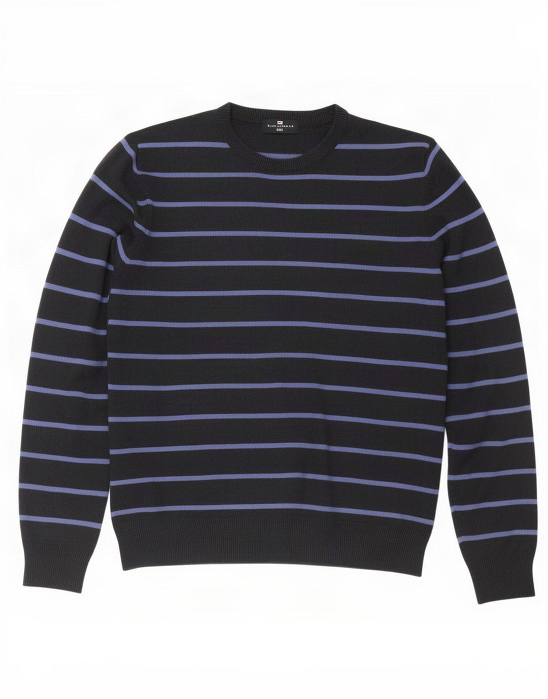 Męski sweter Marks & Spencer Blue Harbor z okrągłym dekoltem, duży, granatowy