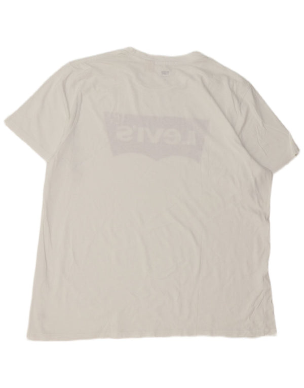 Męski T-shirt z grafiką Levi's Top 2XL Biały