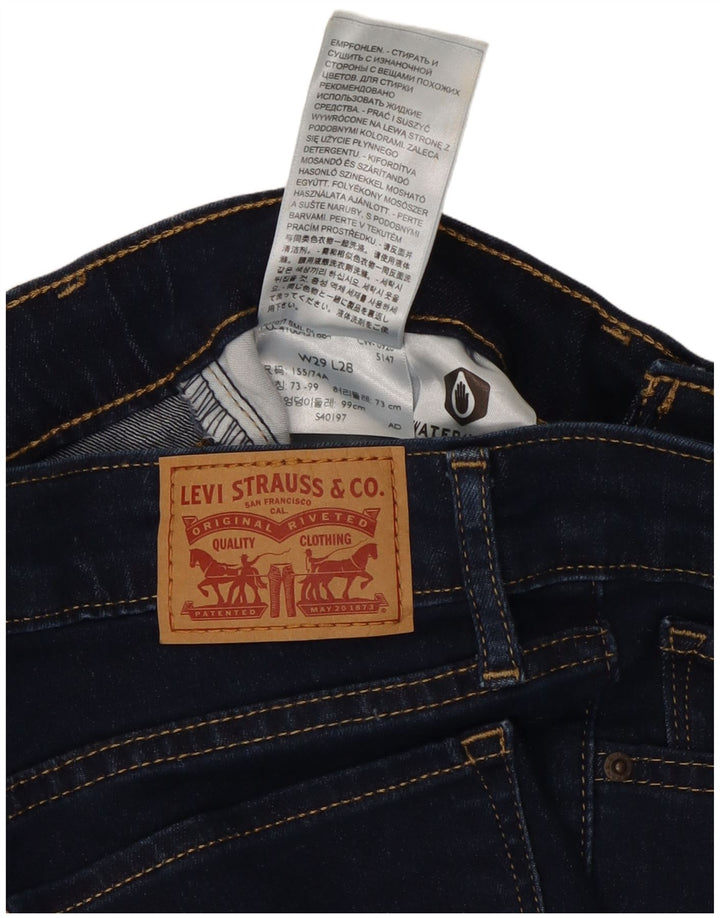 Damskie jeansy LEVI'S 711 Skinny W29 L28 Granatowa bawełna