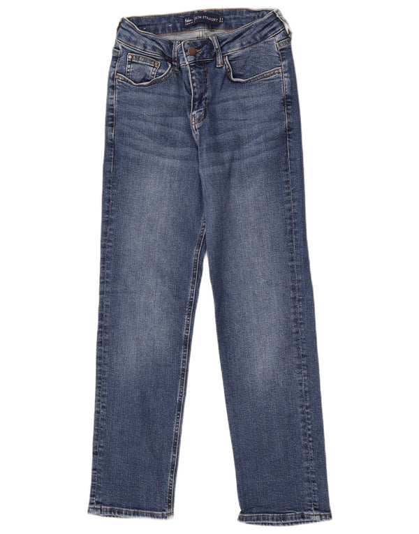 Jeansy damskie Boden Slim Straight UK 10 Small W26 L27 Niebieskie bawełniane