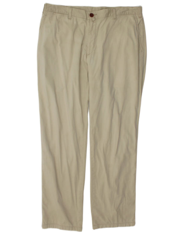 Spodnie damskie Barbour Straight Chino EU 46 XL W36 L30 Beżowa bawełna