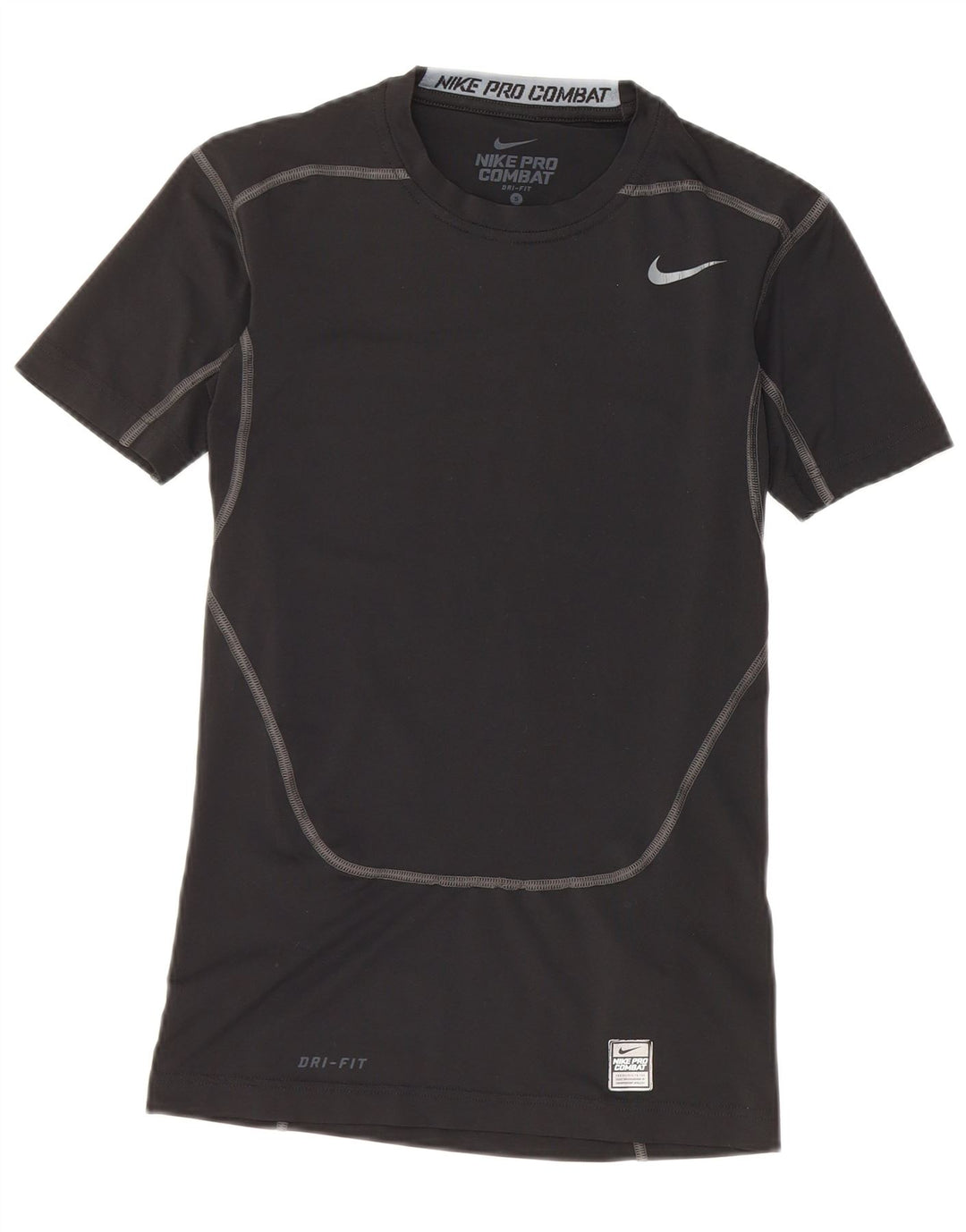 Męski T-shirt kompresyjny Nike, mały, czarny, poliestrowy