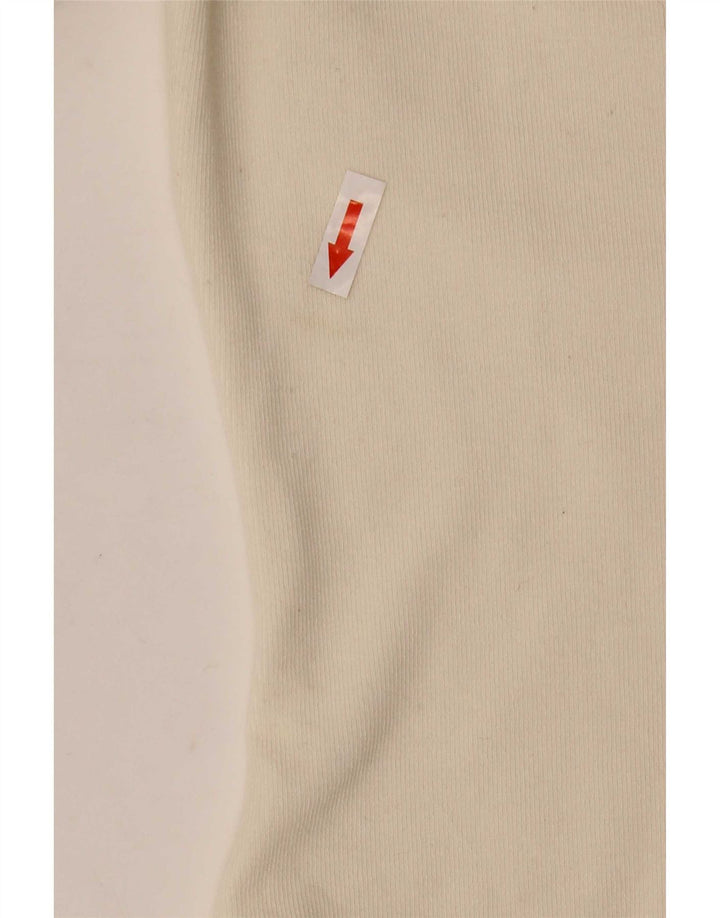 Damskie body z długim rękawem Zara UK 12 Medium Off White