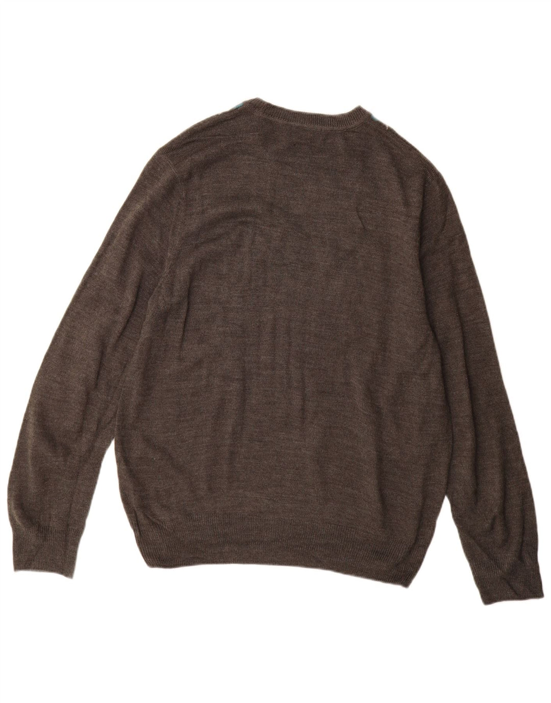 Męski sweter z wycięciem pod szyją Dockers, średnioszary, Argyle/Diamentowy akryl