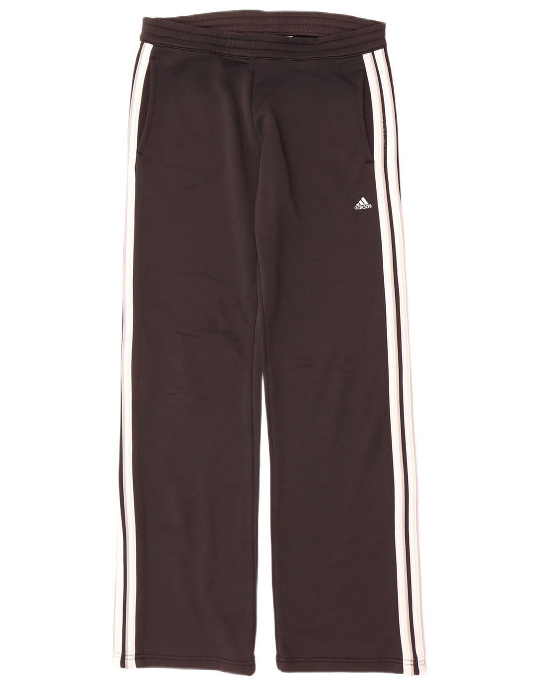 Damskie spodnie dresowe Adidas UK 10, małe, czarne, poliestrowe