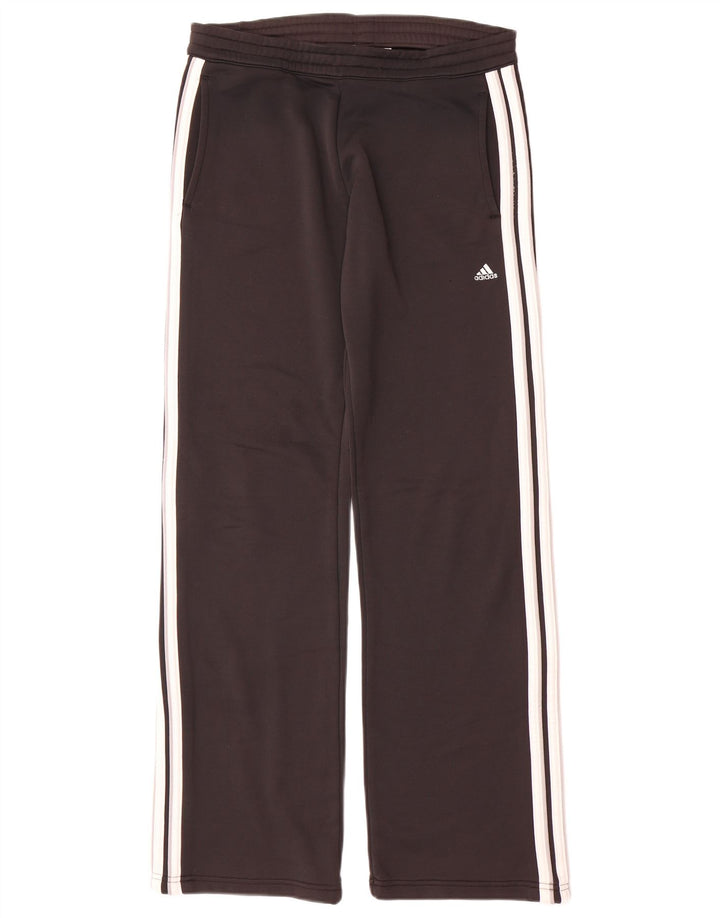 Damskie spodnie dresowe Adidas UK 10, małe, czarne, poliestrowe