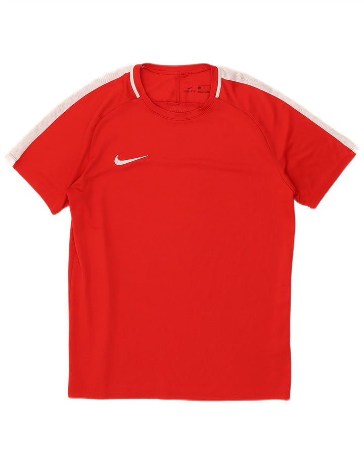 Męski T-shirt Nike Dri Fit Top, duży, czerwony, z blokami kolorów