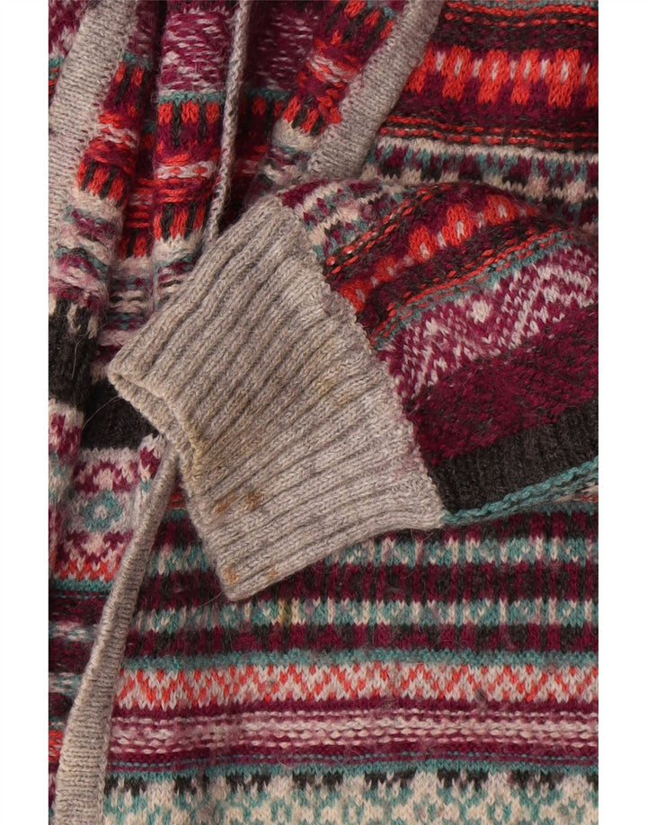Damski sweter oversize w kolorze indygo, UK 14, średni, wielobarwny