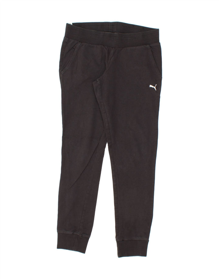 PUMA Womens Tracksuit Trousers Joggers UK 12 Medium Black Vintage Puma and Second-Hand Puma from Messina Hembry 