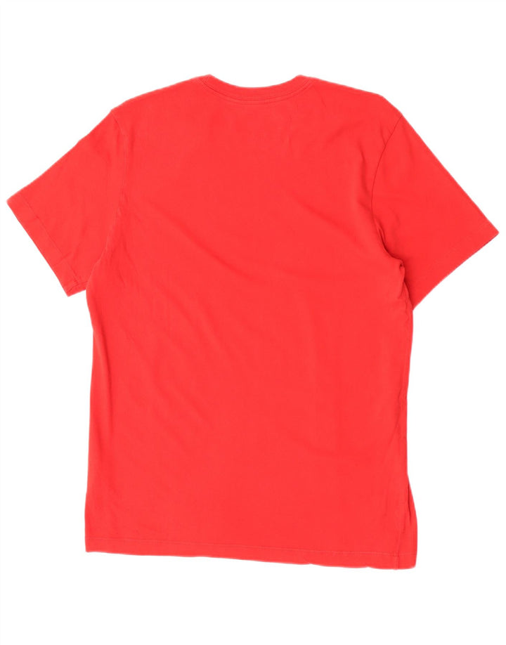 Męski T-shirt Nike Air Graphic Top, bawełniany, średni czerwony