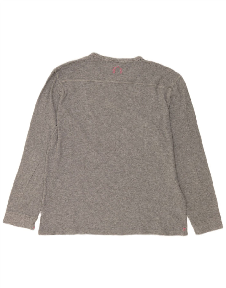 Koszulka męska SCOTCH & SODA z długim rękawem, 2XL, szara, bawełniana