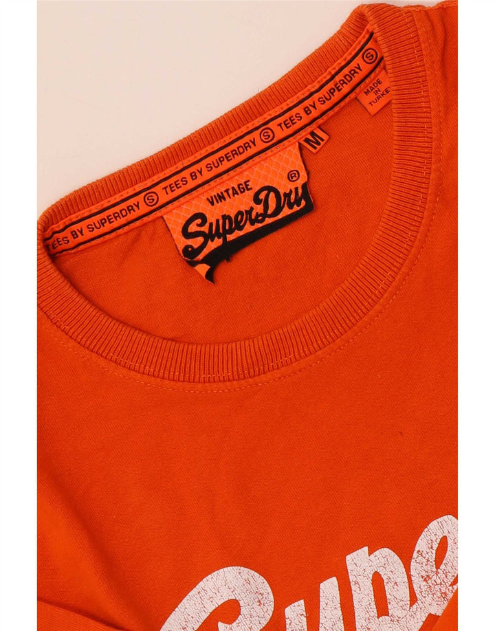 Męski T-shirt Superdry z grafiką, średni pomarańczowy