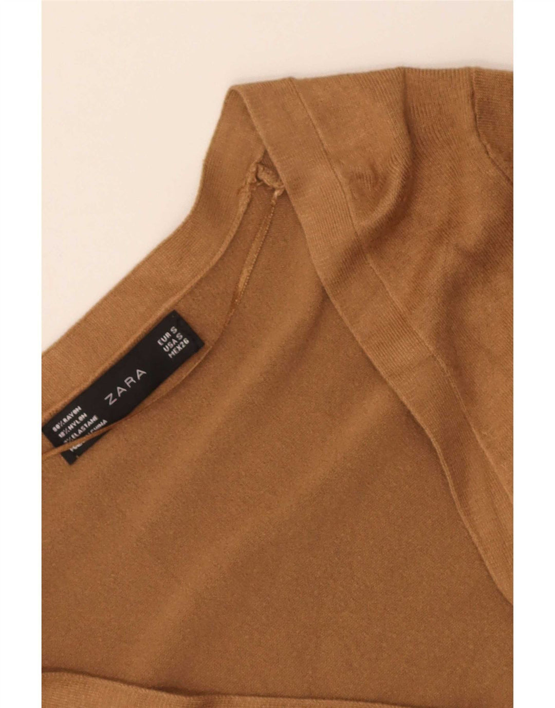 Sweter damski Zara Cardigan UK 10 Small Beige Rayon