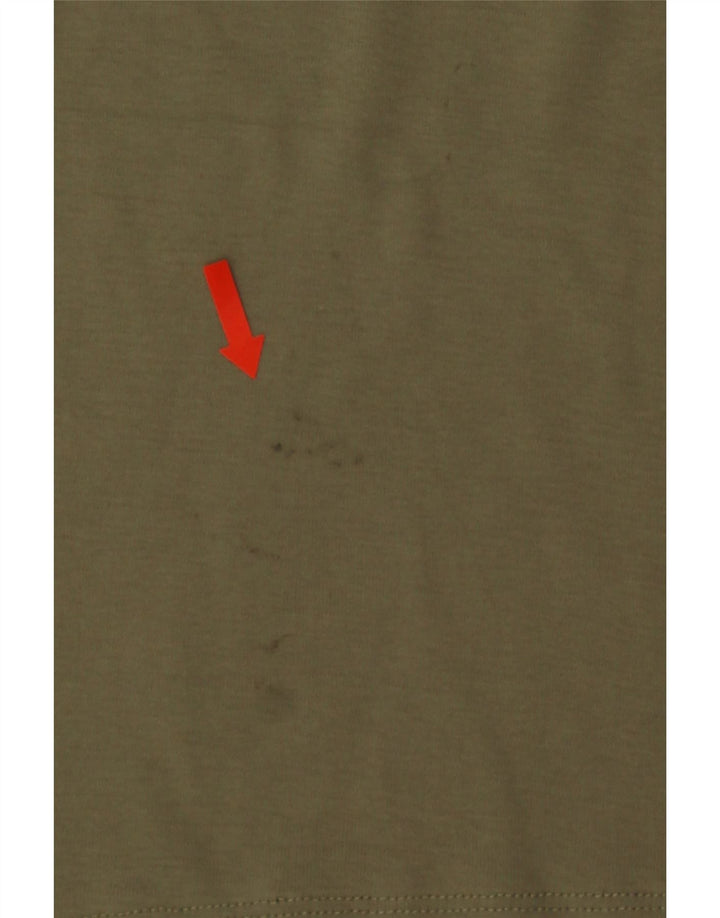 T-shirt damski Invicta Top UK 8, mały, bawełniany khaki