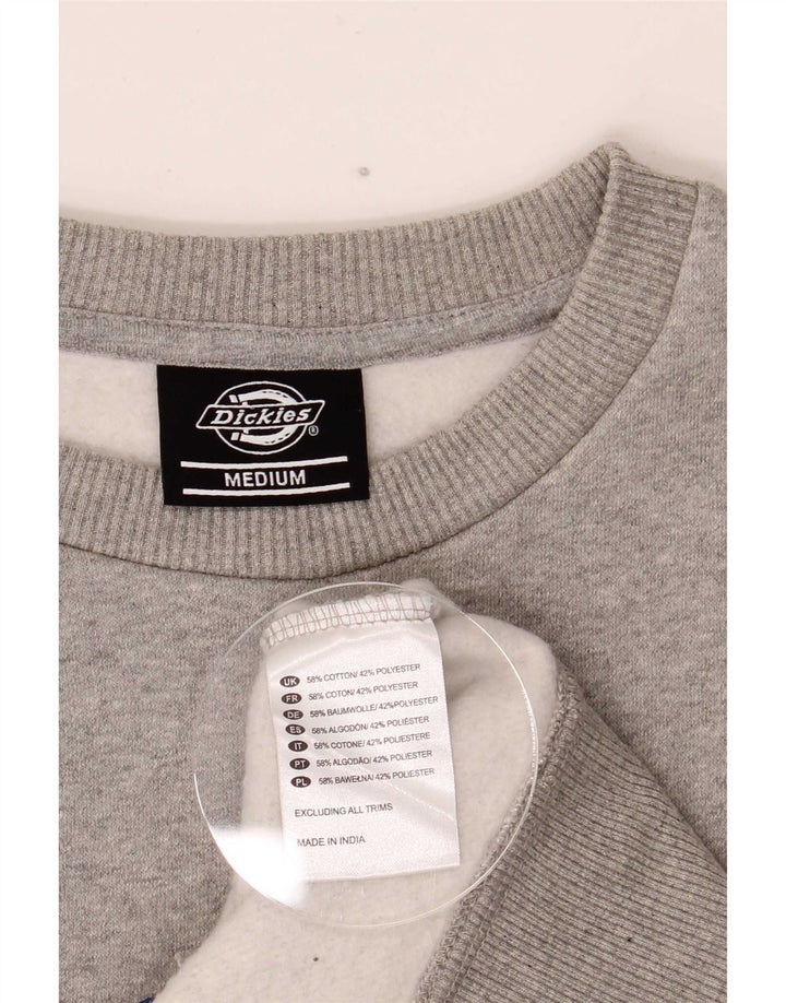 Męska bluza z grafiką Dickies, średnio szara, nakrapiana bawełna