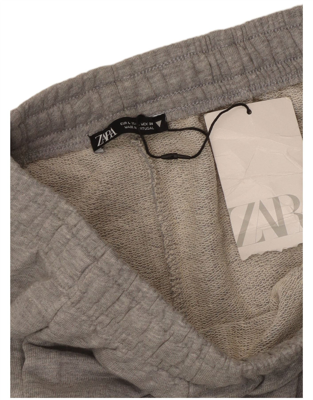 Męskie spodnie dresowe ZARA Hollywood, duże, szare nakrapiane