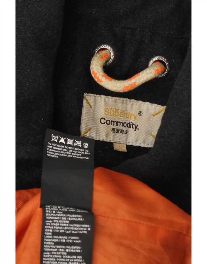 Płaszcz męski Superdry Commodity Pea Coat UK 38 Średnioszary wełniany