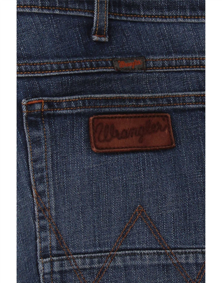Męskie proste dżinsy Wrangler W38 L29 granatowe