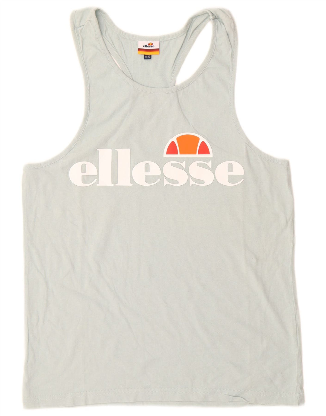 Damska kamizelka graficzna Ellesse Top UK 10 Small Blue Cotton