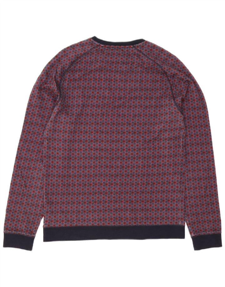 Męski sweter Ted Baker z okrągłym dekoltem, rozmiar 3, średni, wielokolorowy w kwiaty
