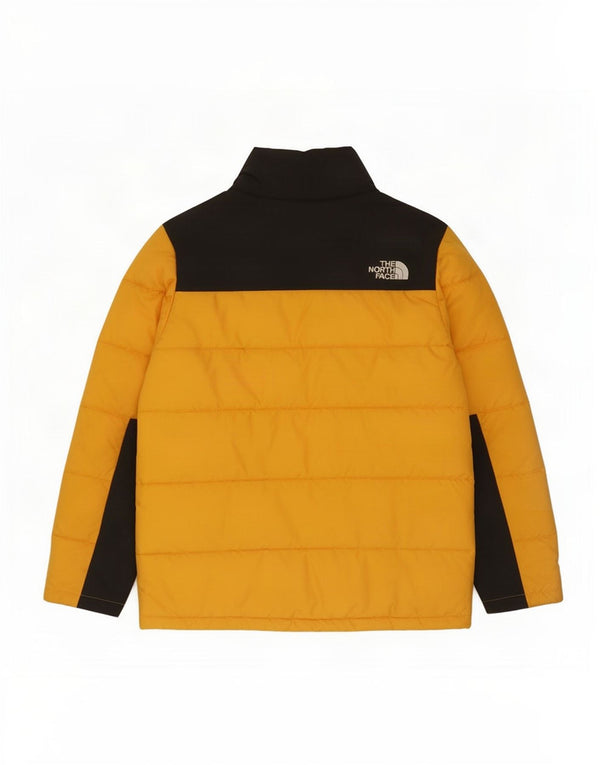Wyściełana kurtka chłopięca The North Face 11-12 lat, duża, żółta, z blokami kolorów