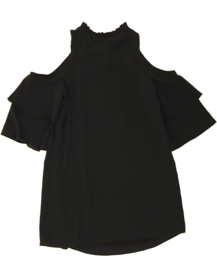 MOSSIMO Womens Off Shoulder Dress UK 12 Medium Black Polyester Vintage Mossimo and Second-Hand Mossimo from Messina Hembry 