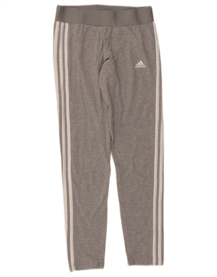 Legginsy damskie Adidas UK 12/14 Średnioszare bawełniane