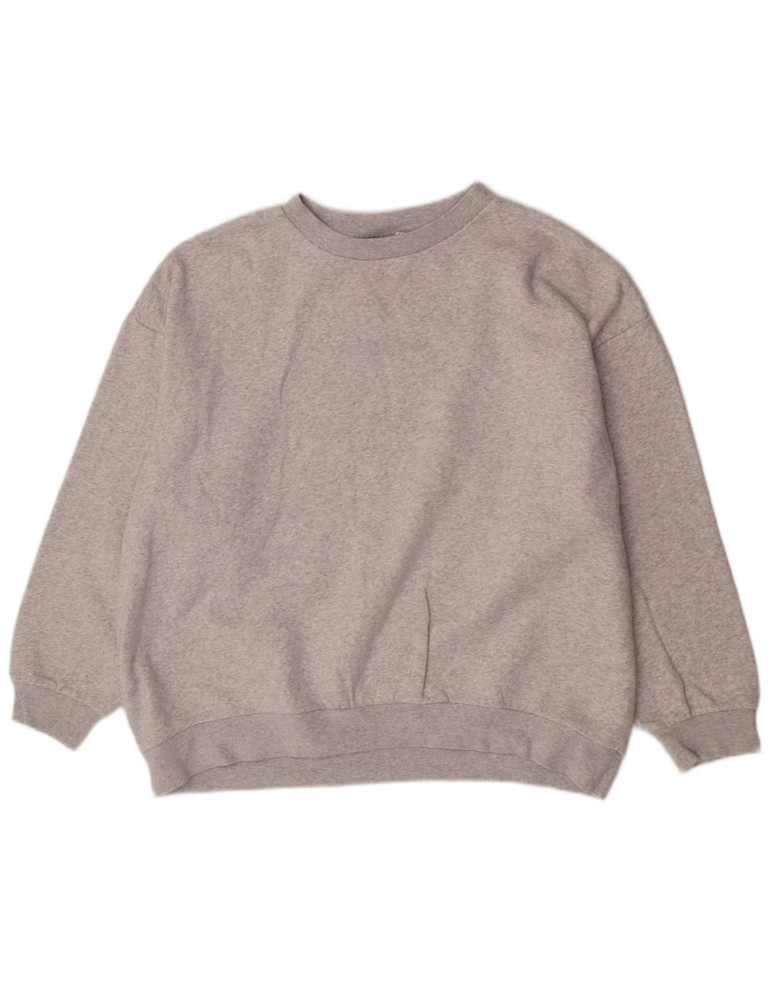 Damska bluza oversize Adidas, UK 14, duża, szara bawełna