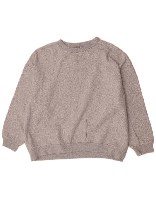 Damska bluza oversize Adidas, UK 14, duża, szara bawełna