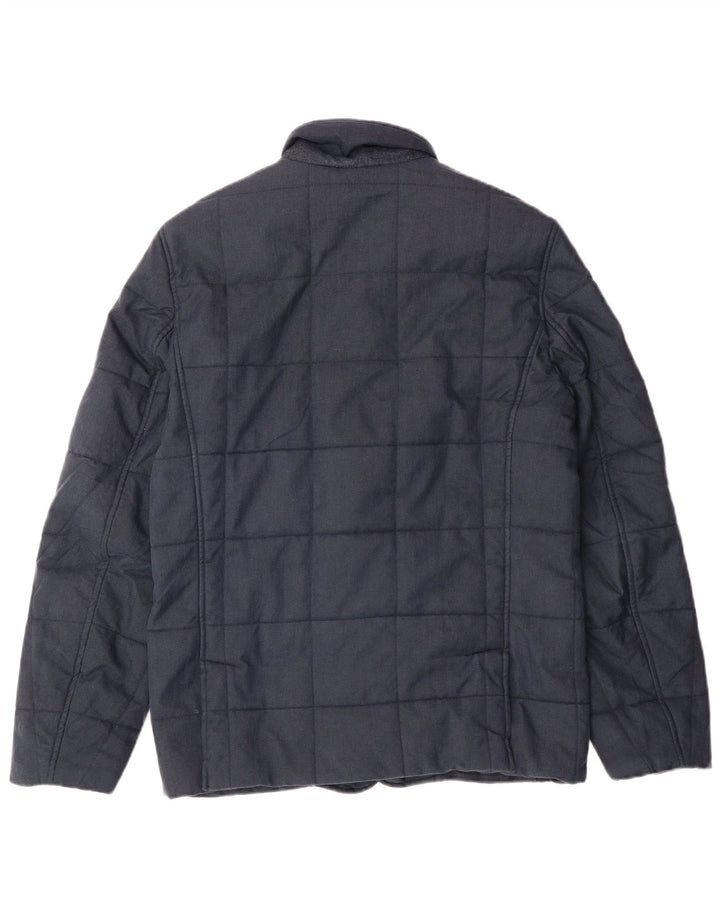 Męska pikowana kurtka TED BAKER, rozmiar 2, mała, granatowa, klasyczna w jodełkę