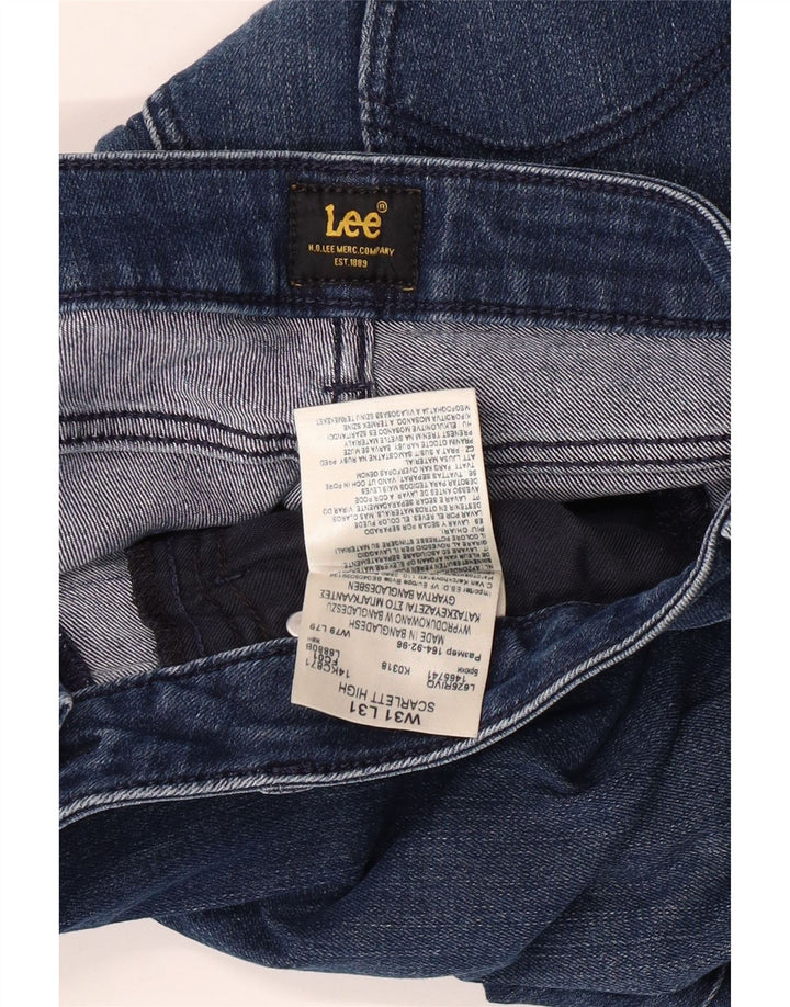Damskie jeansy LEE Scarlett High Skinny W31 L27 Niebieskie bawełniane