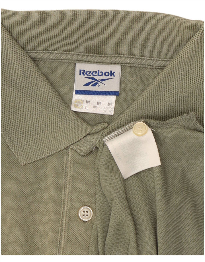 Męska koszulka polo Reebok, średnia bawełna khaki