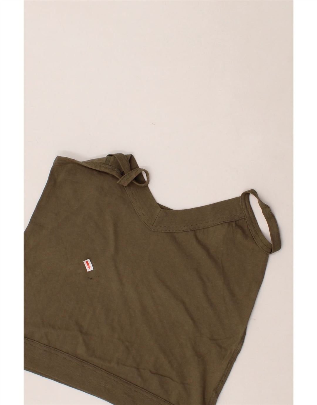 LEVI'S Womens Cami Top UK 12 Medium Khaki Cotton Vintage Levi's and Second-Hand Levi's from Messina Hembry 