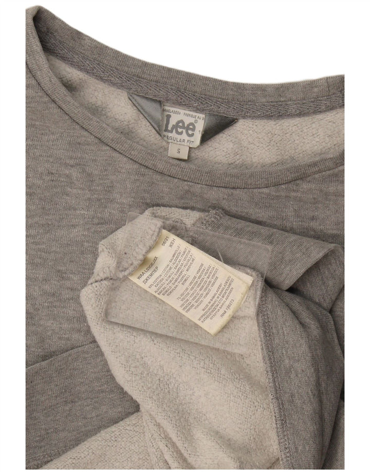 Damski sweter oversize Lee o regularnym kroju, UK 10, mały, szary, bawełniany