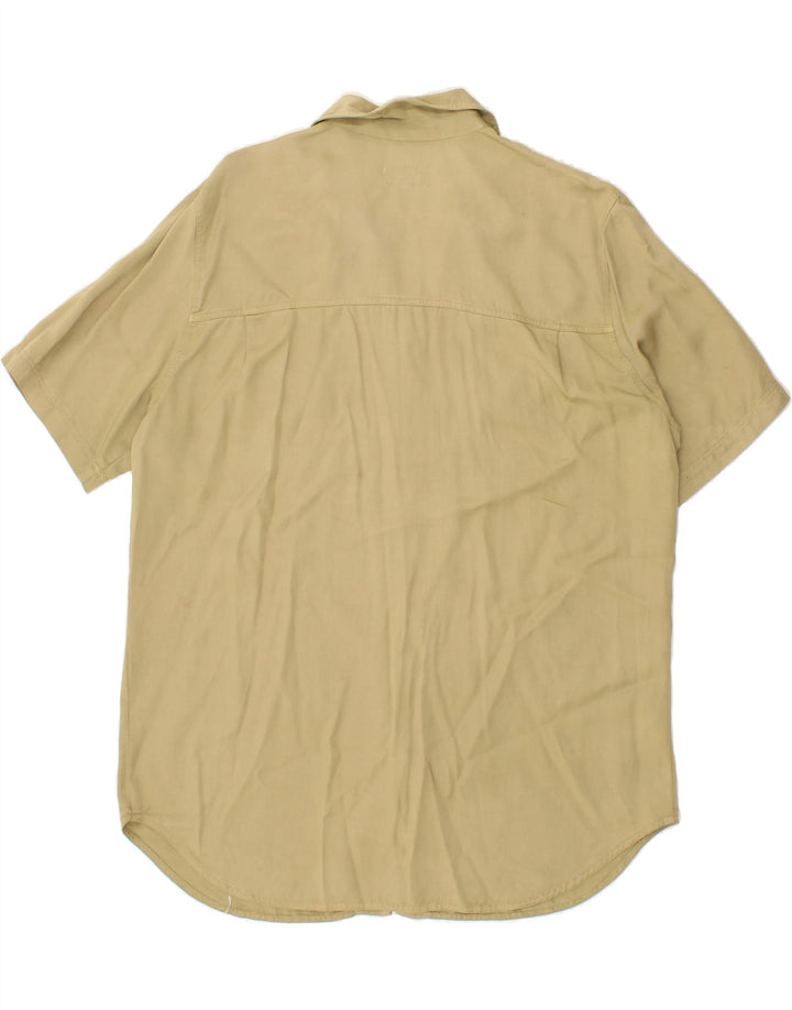 VINTAGE Womens Short Sleeve Shirt IT 48 XL Beige Polyester Vintage Vintage and Second-Hand Vintage from Messina Hembry 