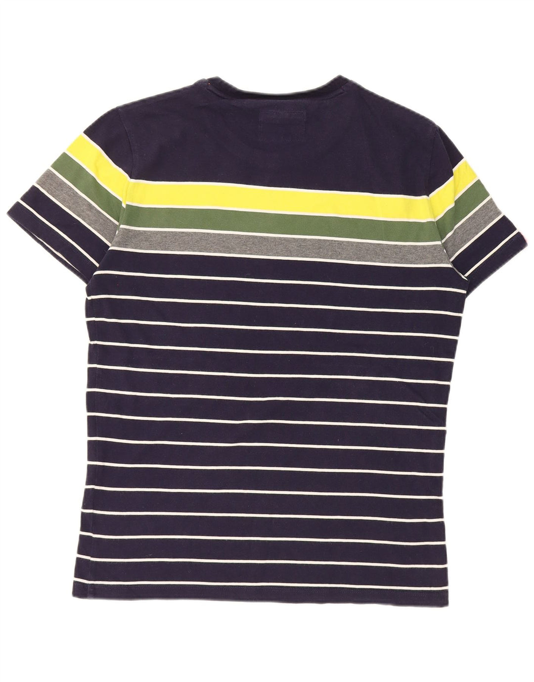 T-shirt męski Superdry Średni, granatowy, bawełniany blok kolorów