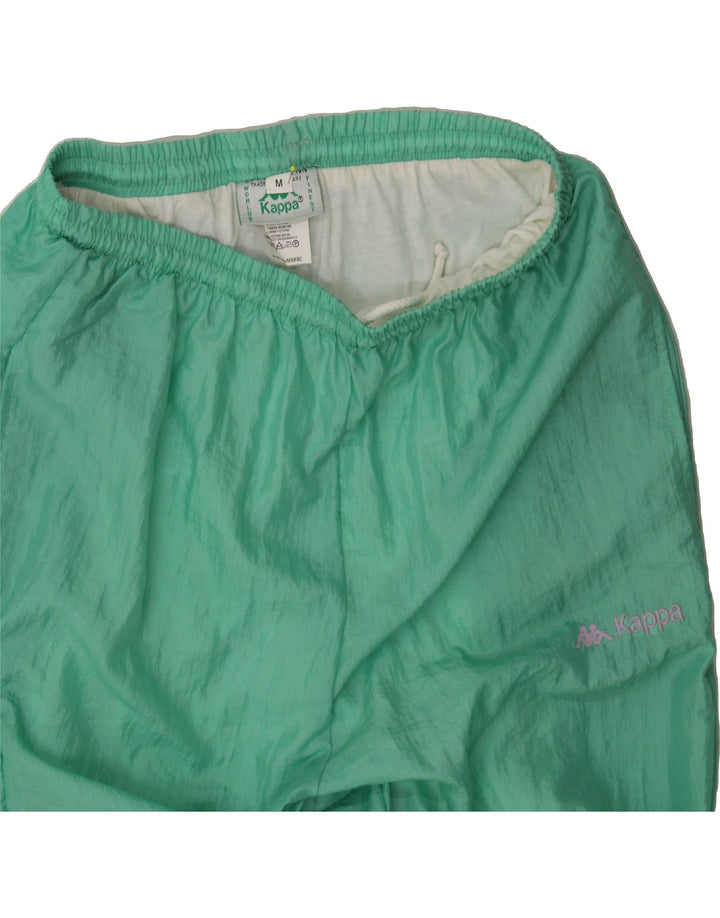 KAPPA Womens Tracksuit Trousers Joggers UK 12 Medium Green Polyamide Vintage Kappa and Second-Hand Kappa from Messina Hembry 