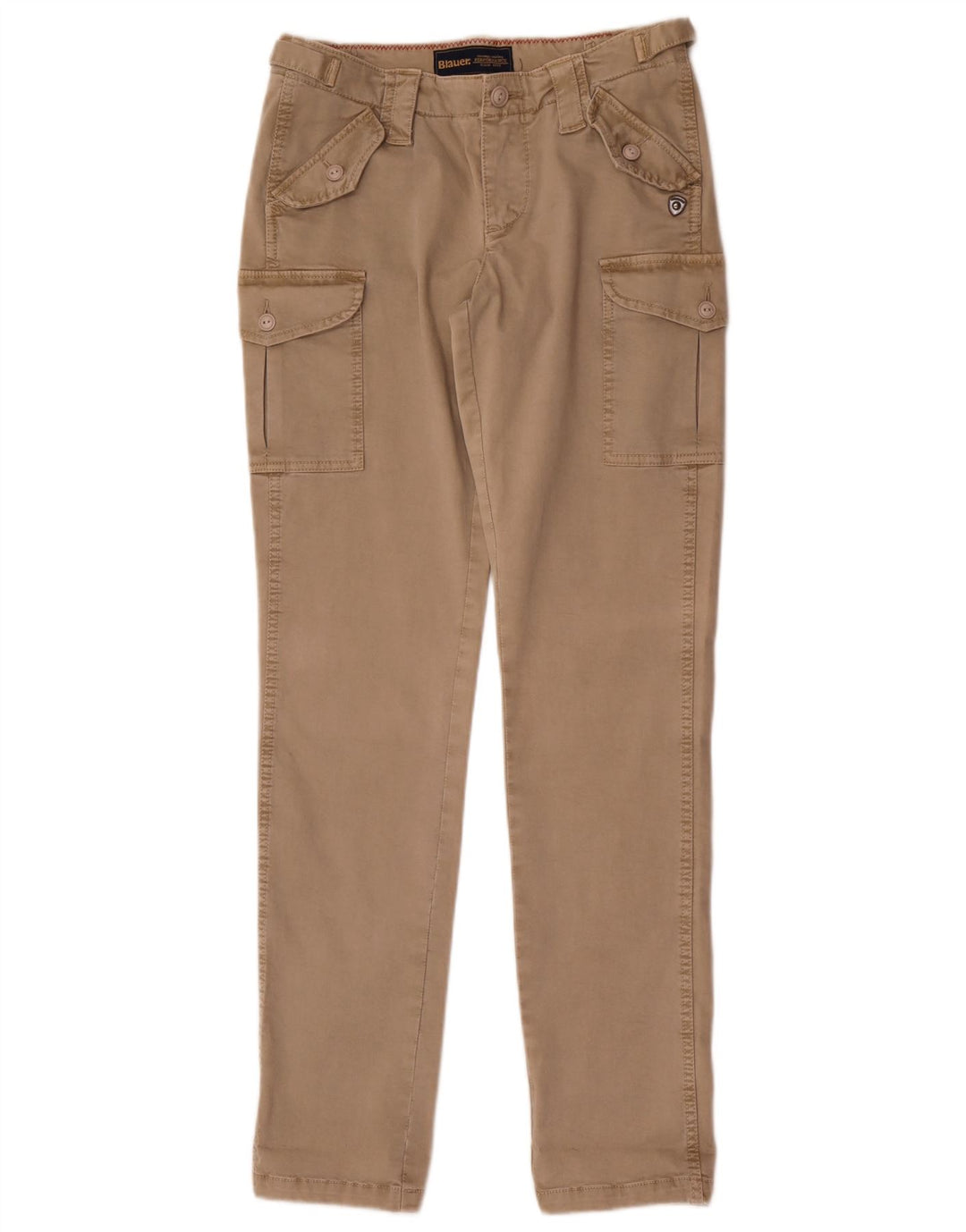 Spodnie męskie Blauer Slim Cargo W28 L32 Beżowa bawełna