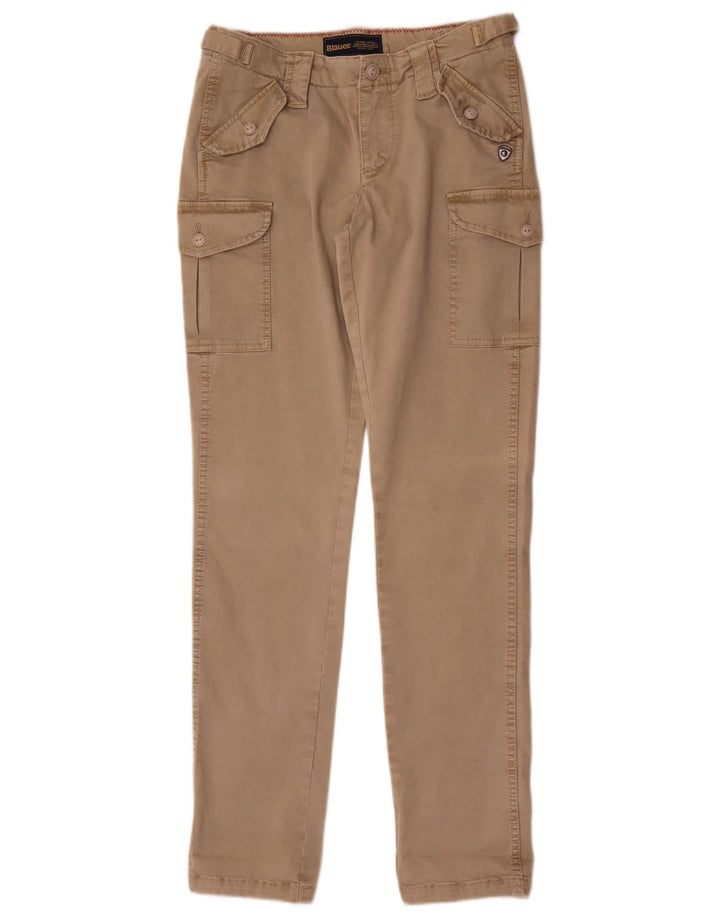 Spodnie męskie Blauer Slim Cargo W28 L32 Beżowa bawełna