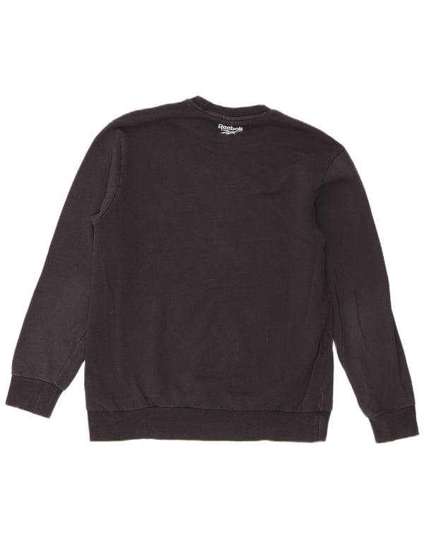 Damska bluza Reebok Classic Graphic Jumper UK 18 XL, czarna bawełna