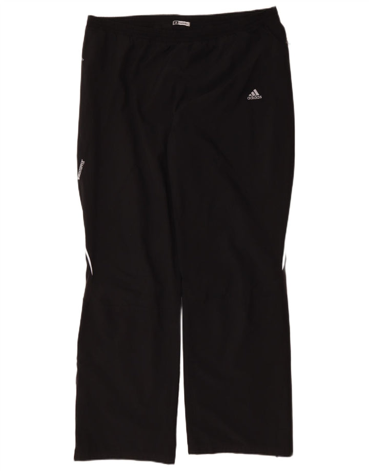 Damskie spodnie dresowe Adidas UK 18 XL, czarne, poliestrowe