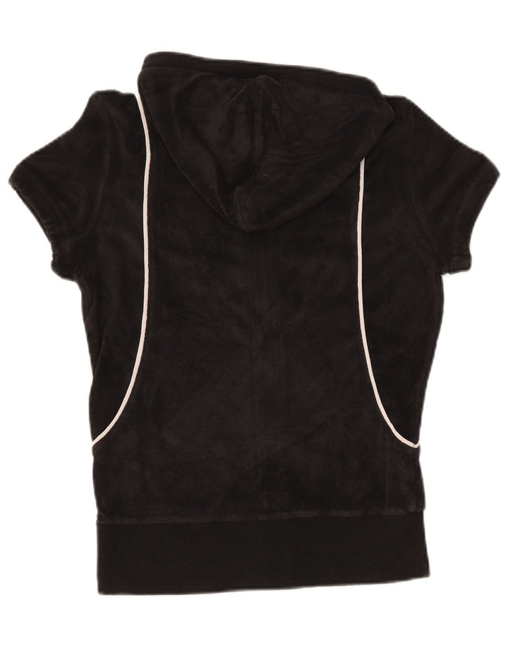 Damski sweter PUMA z krótkim rękawem i zamkiem błyskawicznym UK 12, średni czarny