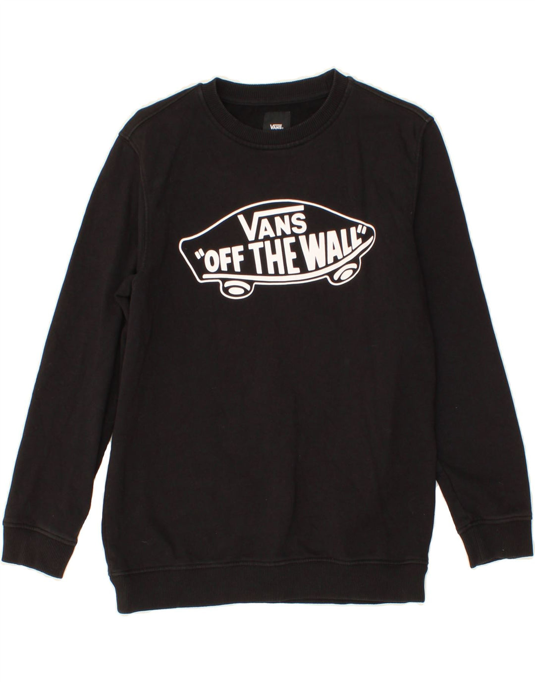 Chłopięcy sweter z grafiką VANS 12-13 lat, duży, czarny