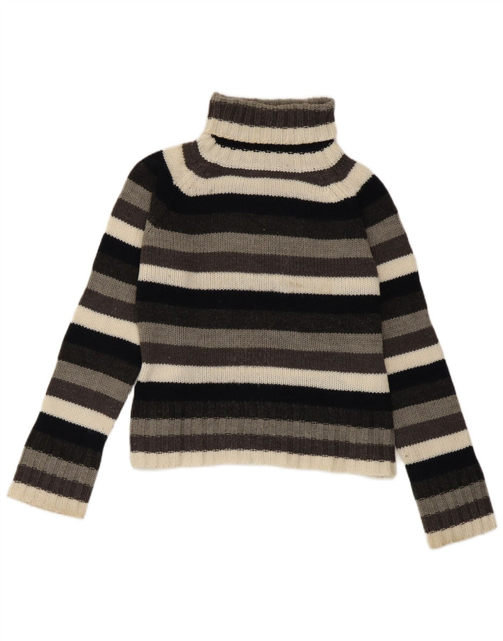 Damski sweter Zara z okrągłym dekoltem, UK 14, duże, wielokolorowe paski