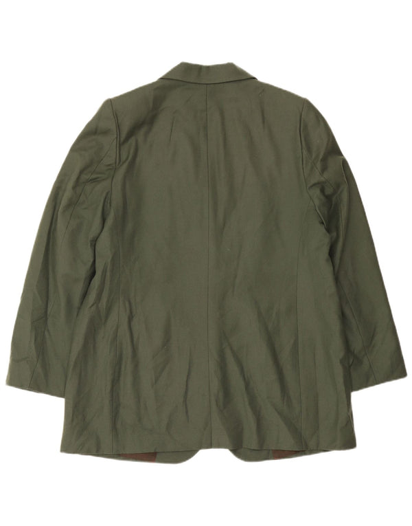 Damska marynarka Les Copains zapinana na 2 guziki IT 52 2XL Wełna khaki