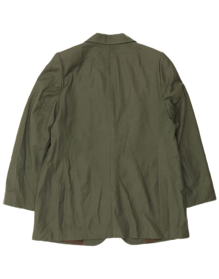 Damska marynarka Les Copains zapinana na 2 guziki IT 52 2XL Wełna khaki