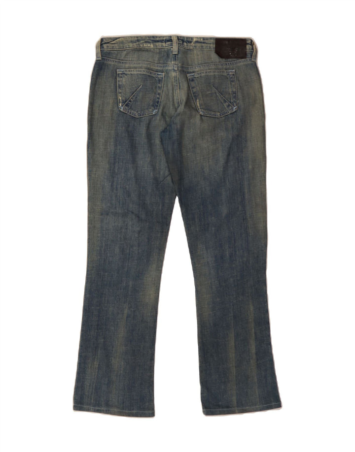 ARMANI Womens Bootcut Jeans W29 L29 Blue Cotton Vintage Armani and Second-Hand Armani from Messina Hembry 