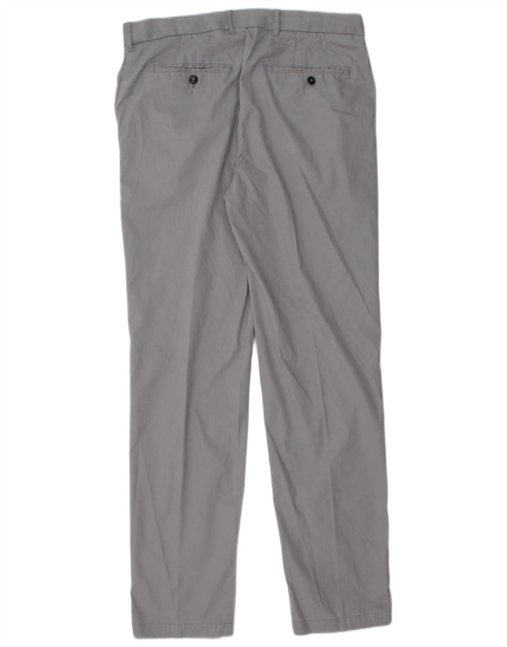 Męskie spodnie chino Marks & Spencer Blue Harbor o regularnym kroju W34 L33 szare