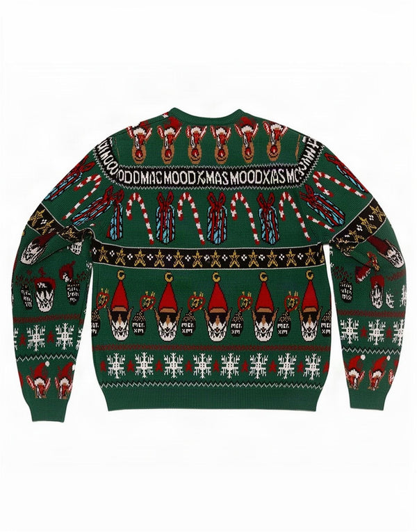 Zara Chłopięcy sweter z okrągłym dekoltem 13-14 lat Zielony Fair Isle Christmas